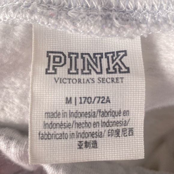 (A8) VICTORIA'S SECRET Pink Everyday Lounge Relaxed Joggers, Heather Grey, Sz M - Picture 11 of 12
